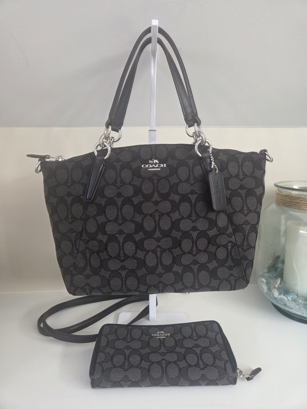 Coach Kelsey Small Satchel With Crossbody Strap And Matching Wallet